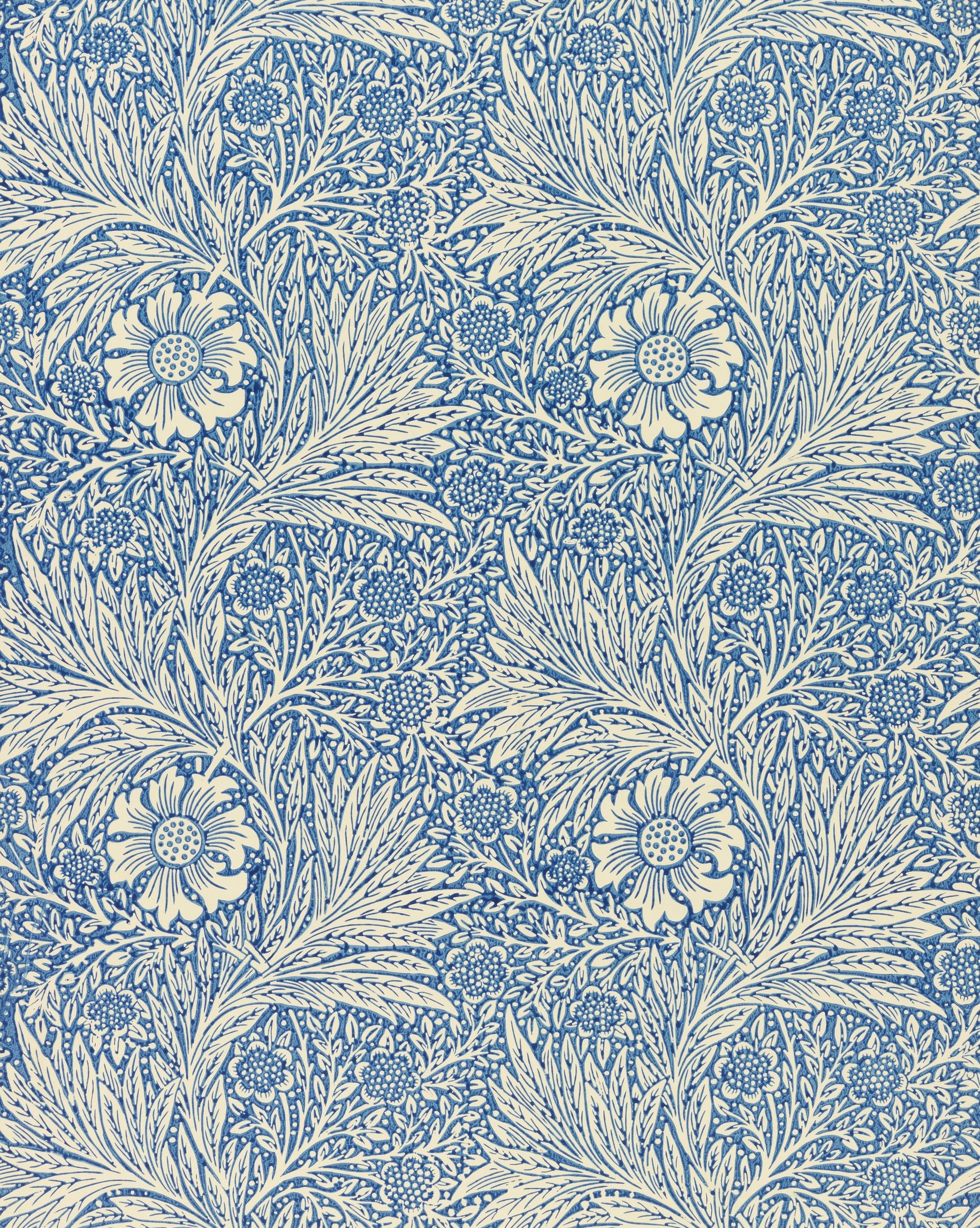 Blue and White Vintage Pattern